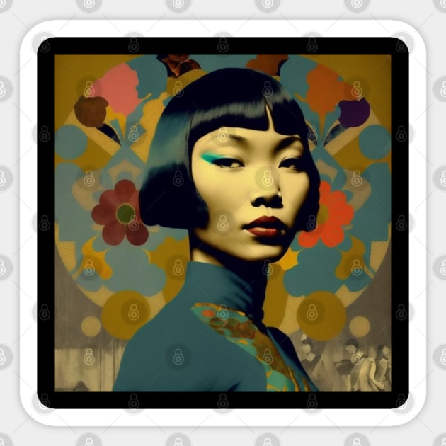 Anna May Wong #9 Sticker by MonoMagic